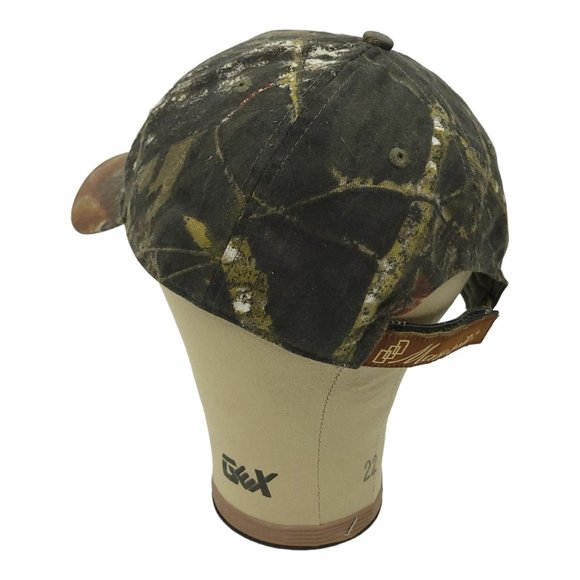 Huttig Building Product Mossy Oak Masonite Camo Strapback Cap Trucker Hunter Hat - Picture 11 of 12